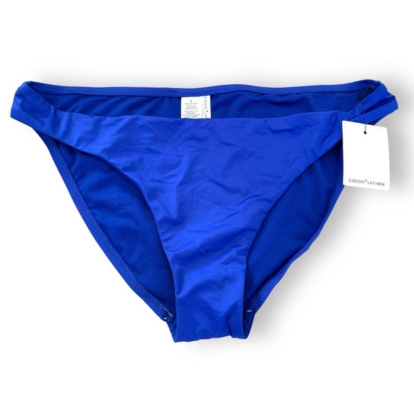 Gibson Latimer Bikini Bottoms | sz L, Blue NWT - Picture 2 of 4